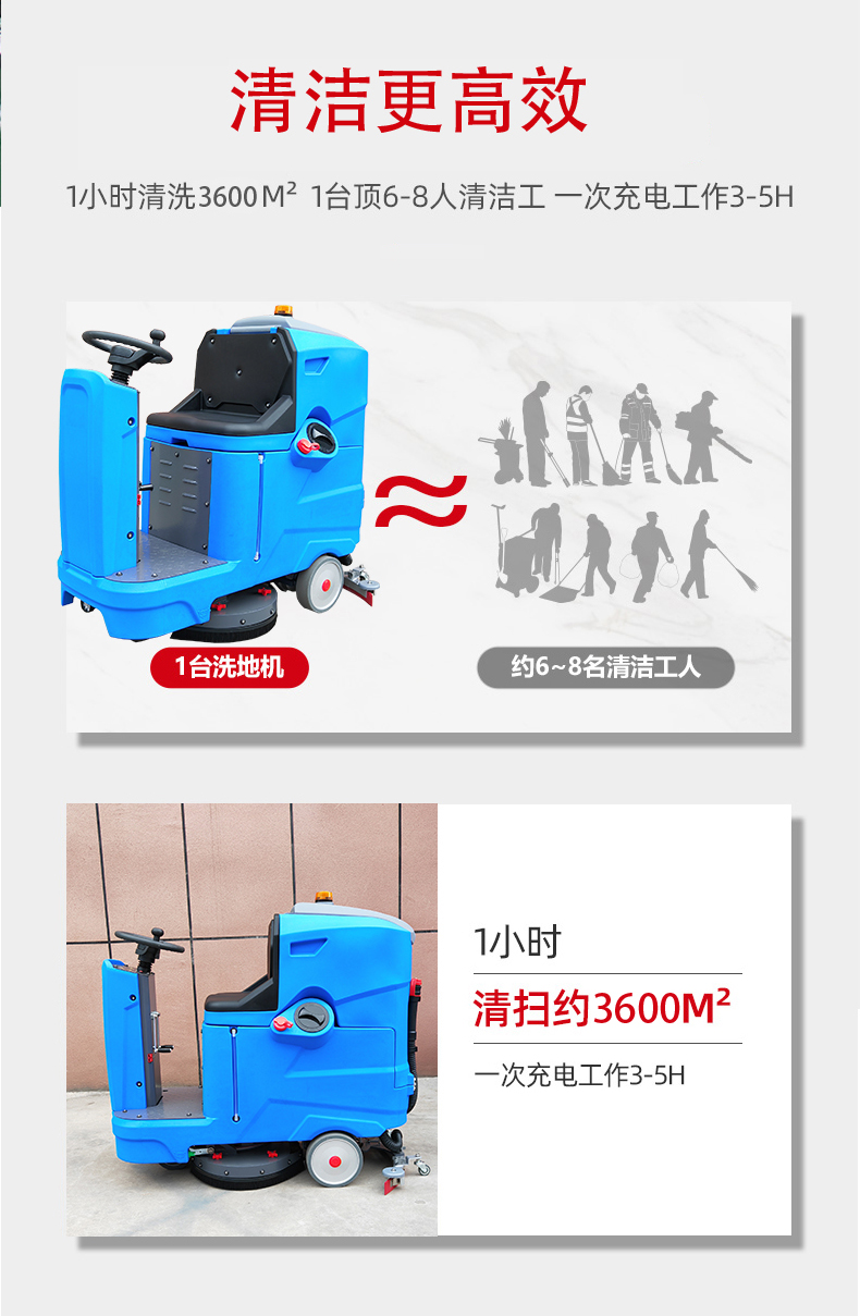 河源驾驶式洗地机更适合用在高铁站